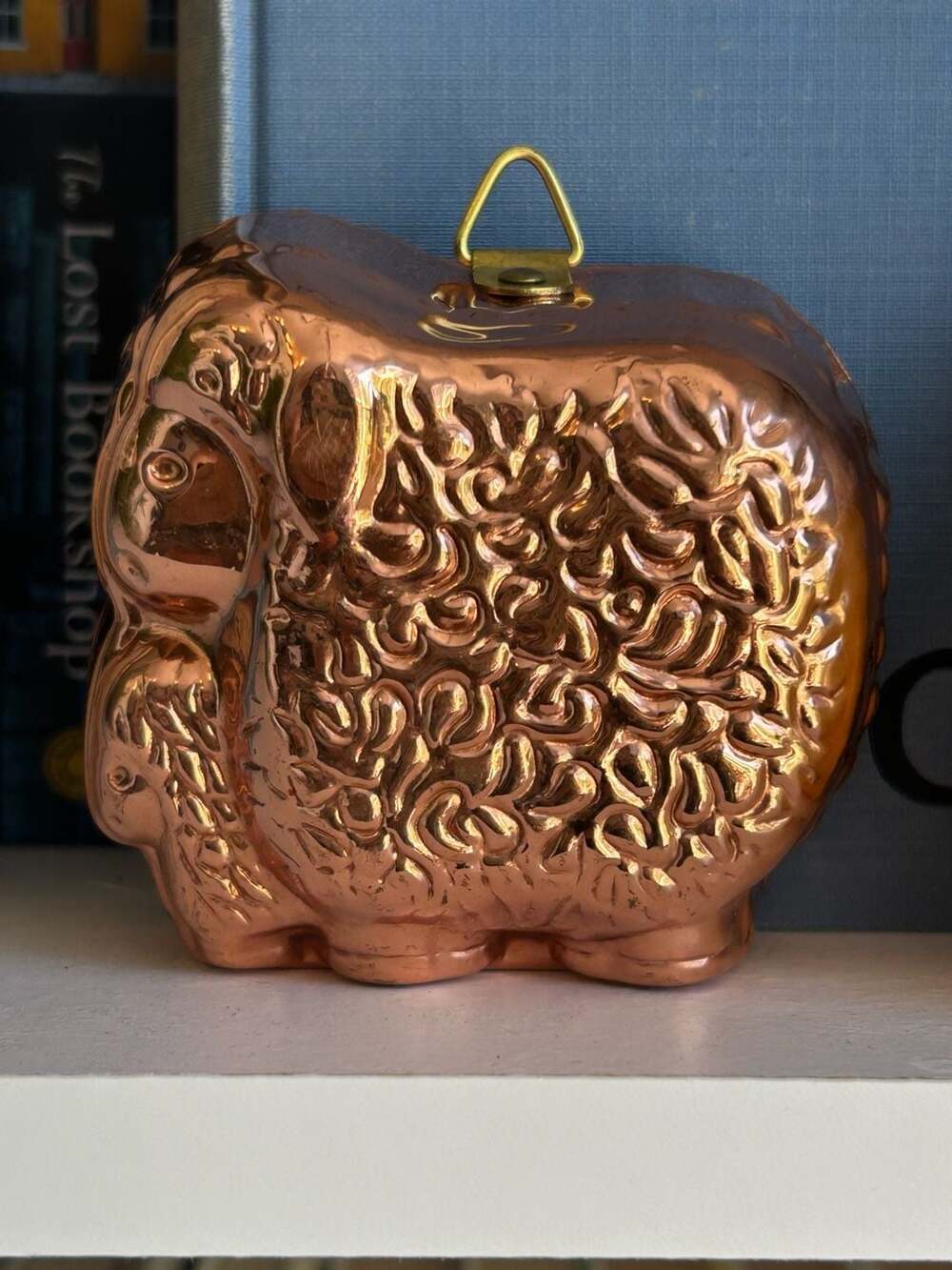 Vintage Copper Sheep Lamb Mold Pan Small Wall Decor
